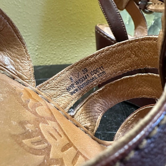 Nice Women’s Born Wedge Sandals 8m / 39 W52341 CQC11 - Picture 9 of 10